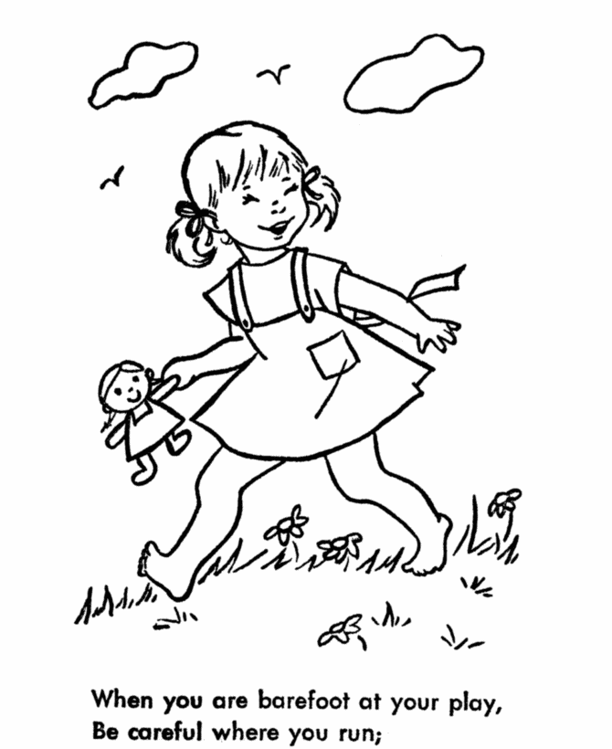 670x820 Learning Years Child Safety Coloring Page