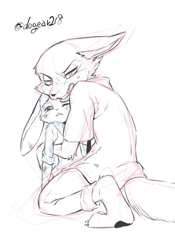 600x800 E621 2016 Angry Anthro Barefoot Canine Claws Disney Dogear218 Duo