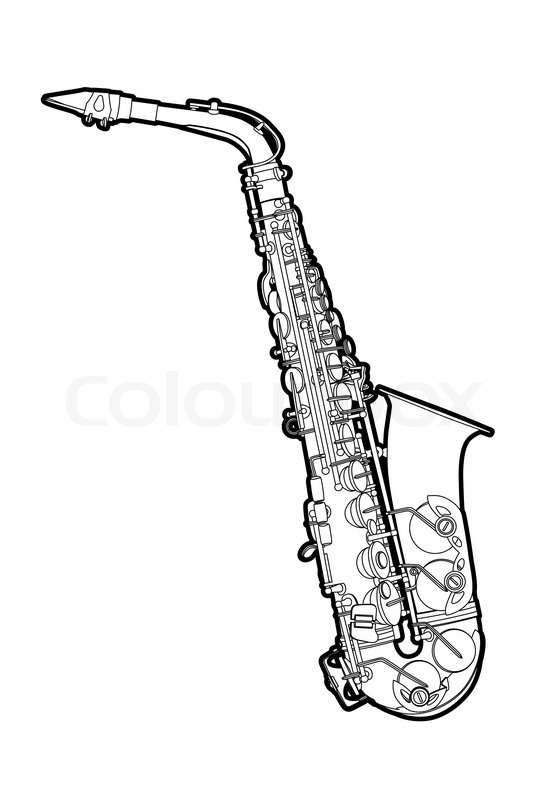 560x800 Saxophone Stock Vector Colourbox
