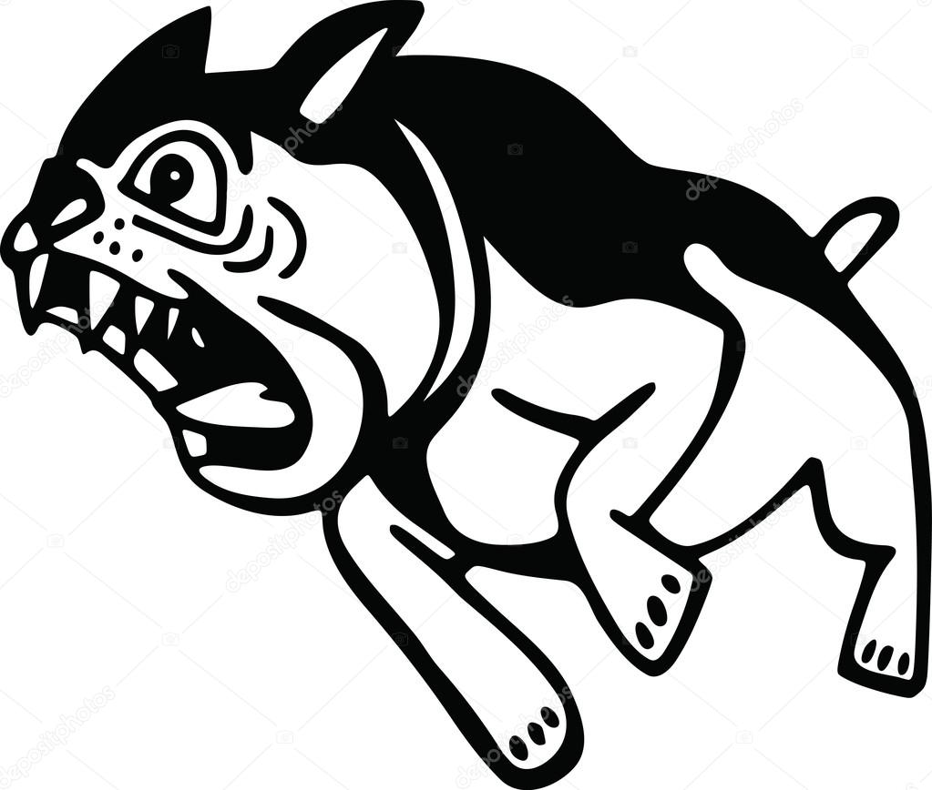 1023x868 Barking Angry Dog Stock Vector Prawny
