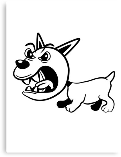422x550 Dog Barking Angry Agro Canvas Prints By Motiv Lady Redbubble