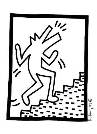 339x470 Barking Dog Climbing Stairs By Keith Haring On Artnet