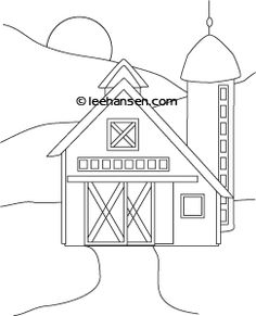 236x291 Black And White Cartoon Barn Clipart Outlined Barn With Hay