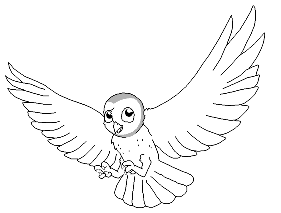 900x684 Barn Owl Lineart By Xbox Ds Gameboy