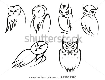 450x342 Native American Symbol Barn Owl Drawings Clipart Collection