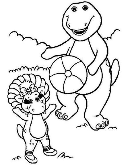 474x576 Barney And Friends Coloring Pages