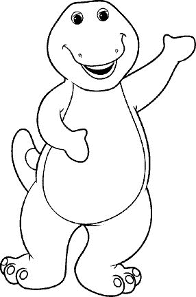 286x432 Coloring Page Tv Series Coloring Page Barney