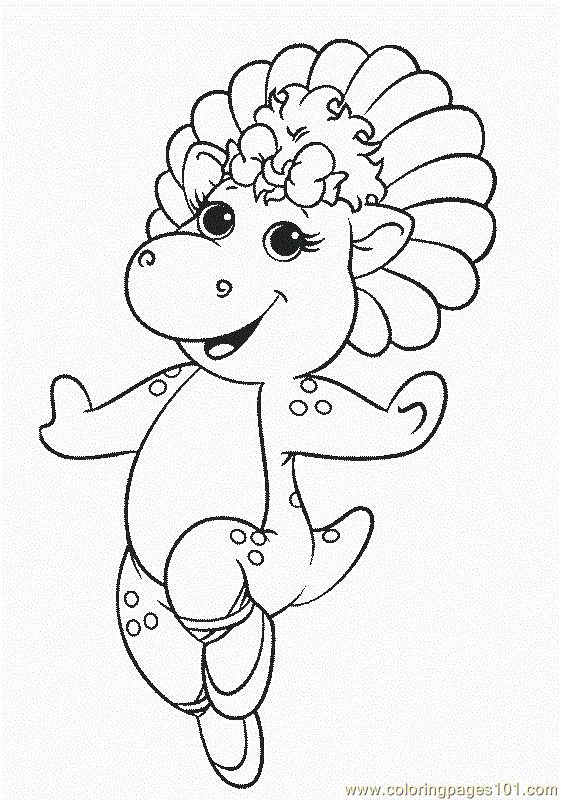561x800 Barney (35) Coloring Page