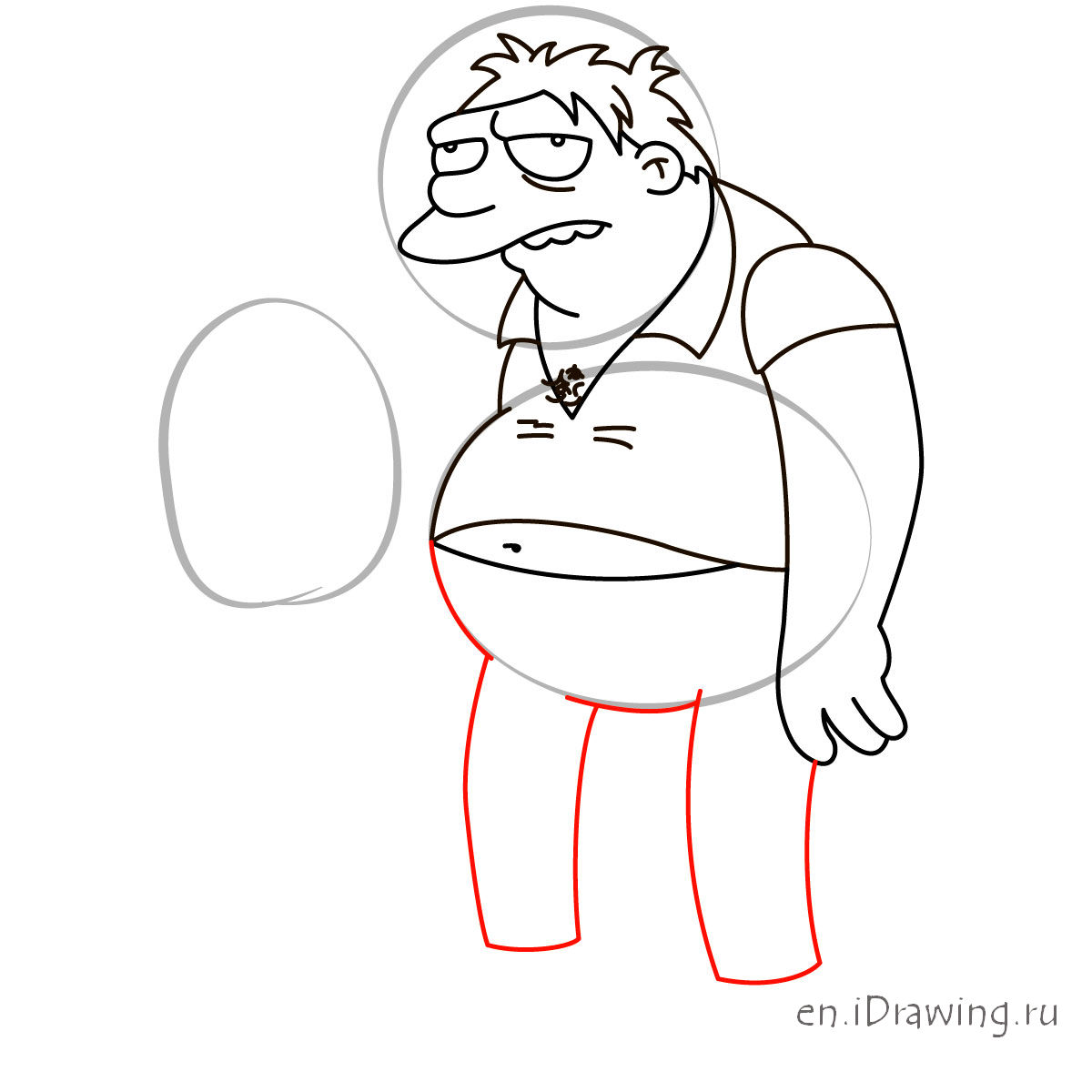 1200x1200 How To Draw Barney With A Beer