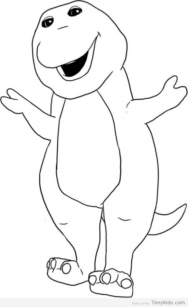 629x1024 Barney Coloring Page Timykids