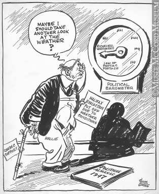 314x385 M965.199.88 Barometer Rising Drawing, Cartoon John