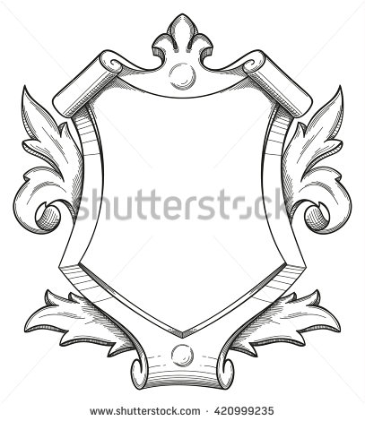 407x470 Drawn Shield Baroque