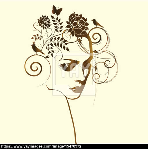 510x512 Beautiful Woman With Baroque Hair