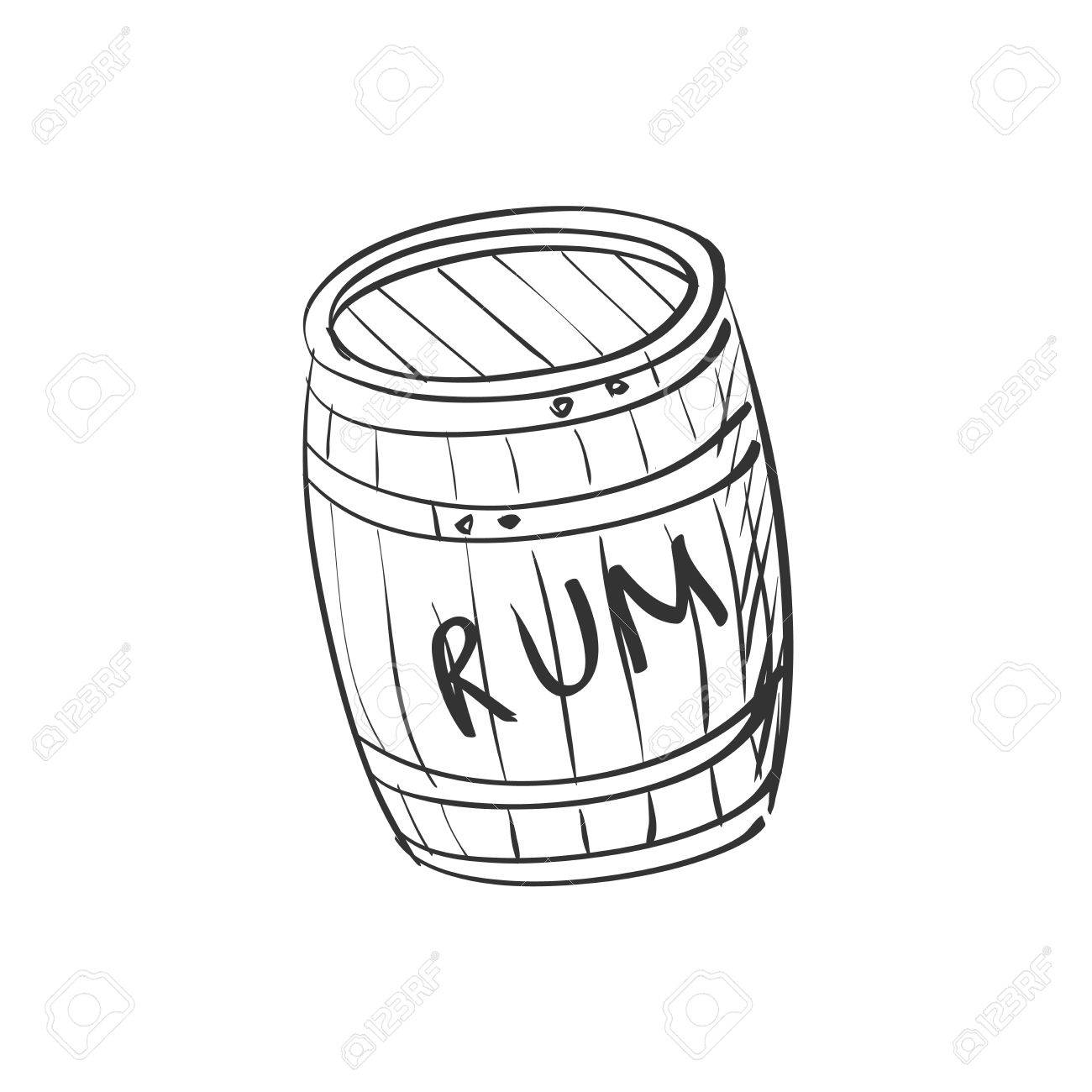 1300x1300 Image Doodle Barrel Of Rum Royalty Free Cliparts, Vectors,