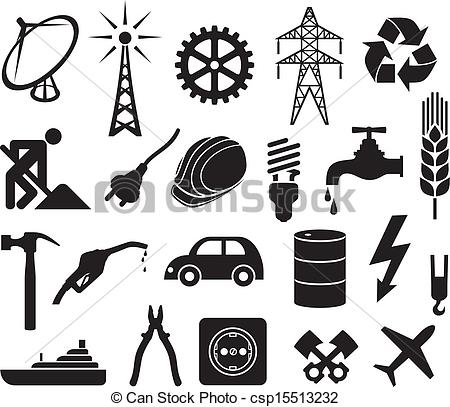 450x407 Industry Icons Collection (Power Plug, Oil Barrel, Hammer