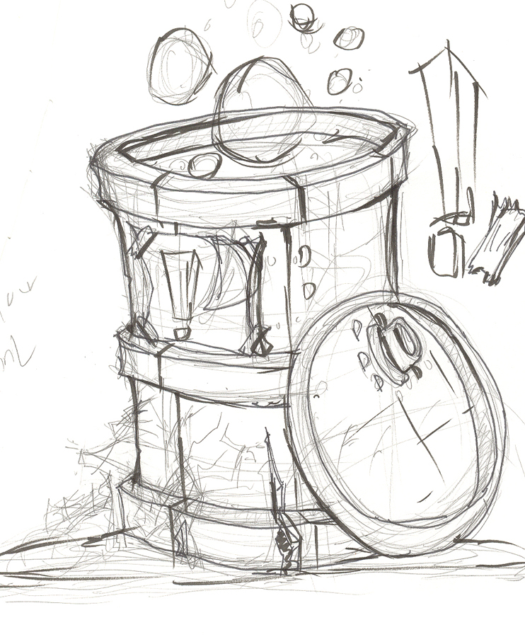 742x900 Toxic Barrel Sketch By Huskyanimator