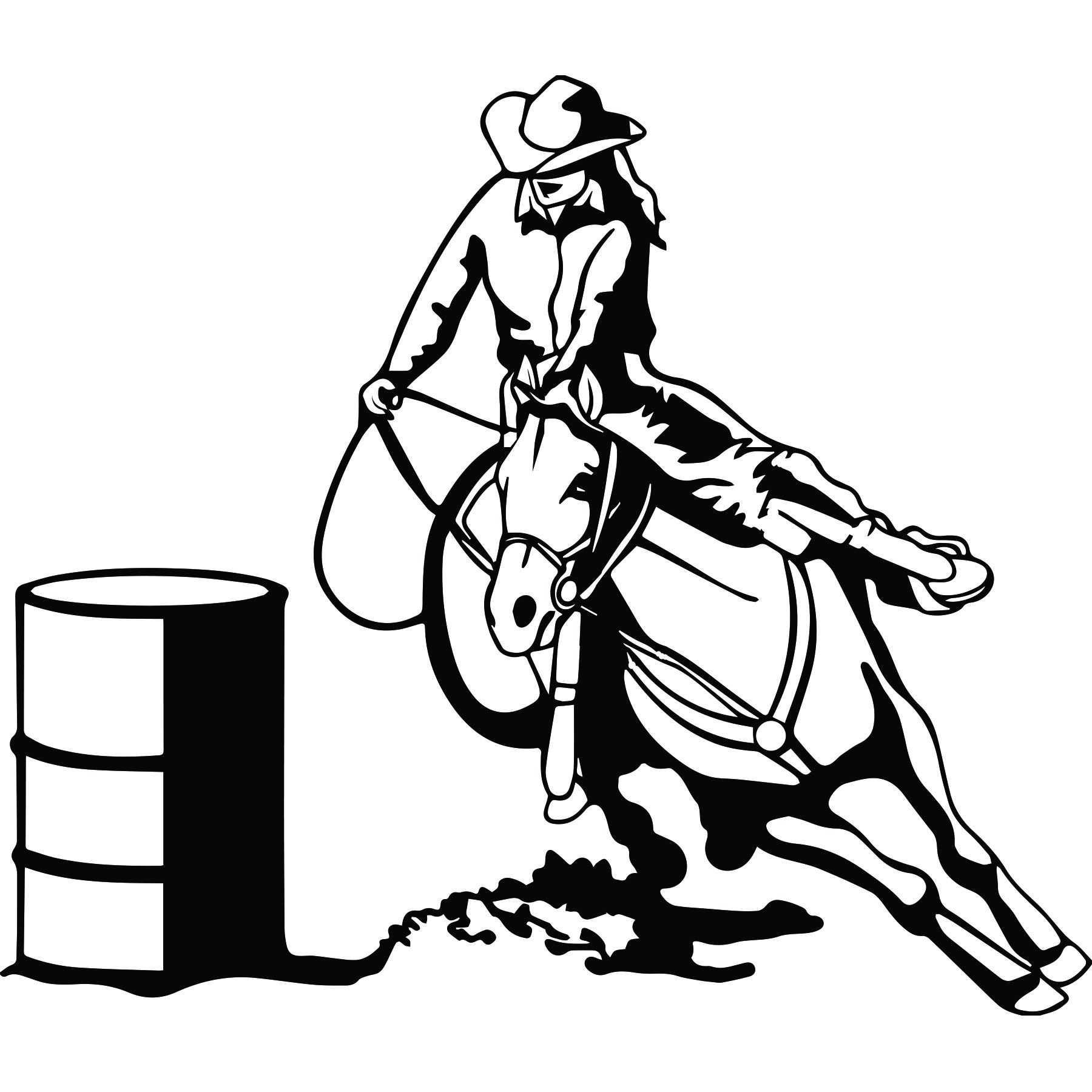 1800x1800 Barrel Racing Rdo0 001 Barrels And Horse