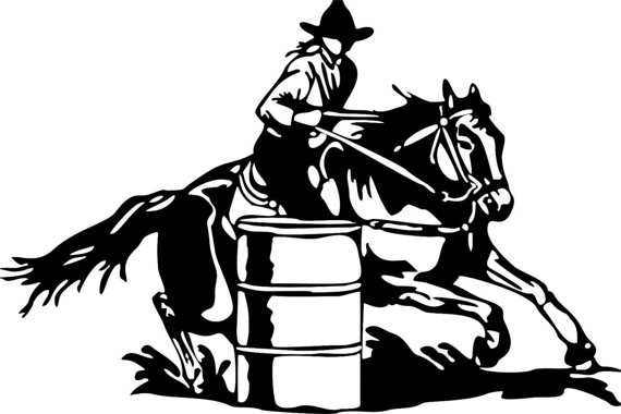 Barrel Racing Drawing at GetDrawings | Free download