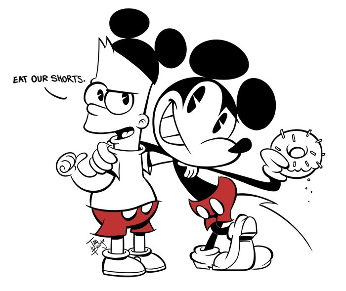 700x589 Bartmickey Art By Mickey Mouse Shorts Character Designer