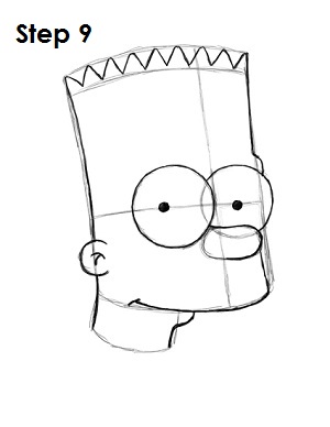 300x388 How To Draw Bart Simpson