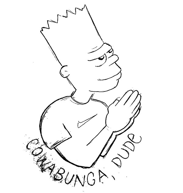 Bart Simpson Drawing at GetDrawings | Free download