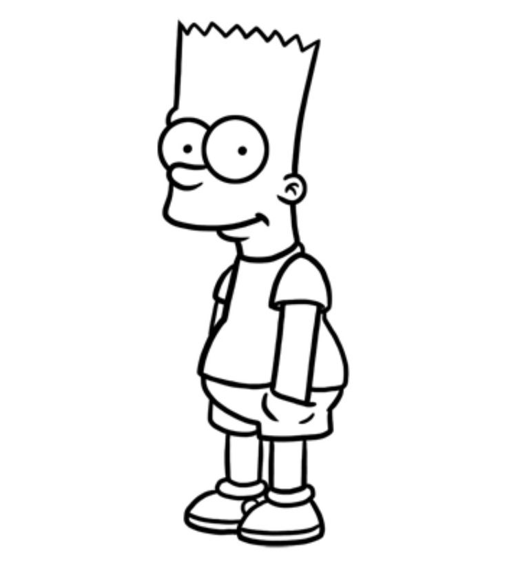 Bart Simpsons Zeichnungen Zum Ausmalen Simpsons Drawings Disney Art ...