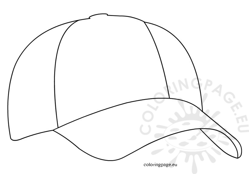 822x575 Baseball Cap Coloring Page