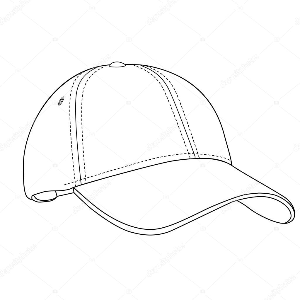 1024x1024 Baseball Cap Outlinme Stock Photo Viktorijareut