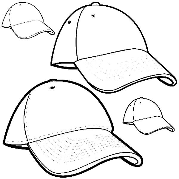 600x600 Brand New Baseball Cap Coloring Page Coloring Sun