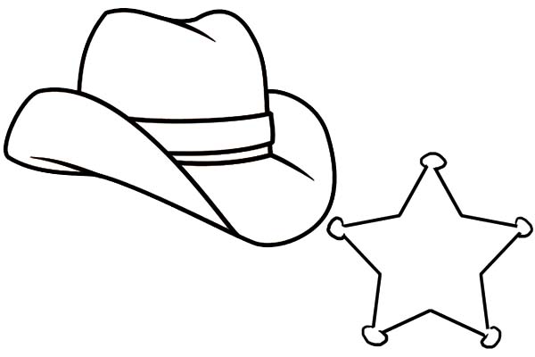 600x400 Drawing Of A Cowboy Hat Group
