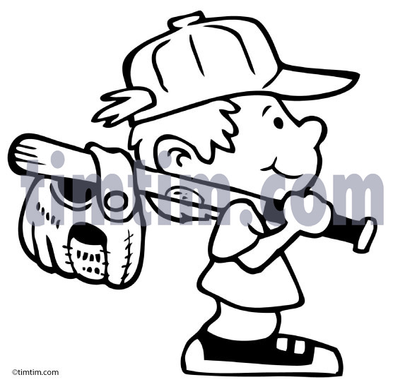 573x541 Free Drawing Of A Baseball Boy Bw2 From The Category Sports