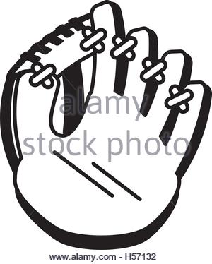 300x374 Baseball Glove Icon, Cartoon Style Stock Vector Art Amp Illustration