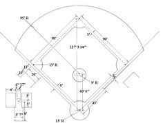 Baseball Diamond Drawing at GetDrawings | Free download