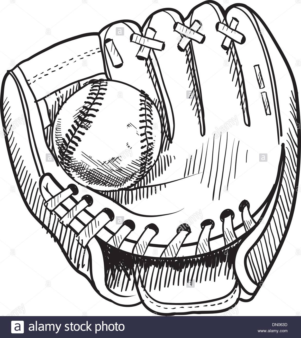 1237x1390 Baseball Glove Sketch Stock Vector Art Amp Illustration, Vector