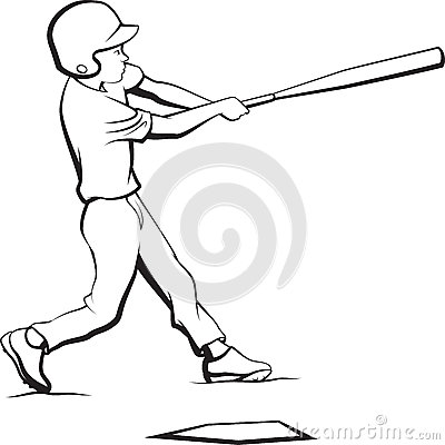 400x400 Little League Boy Hitting Baseball Clipart