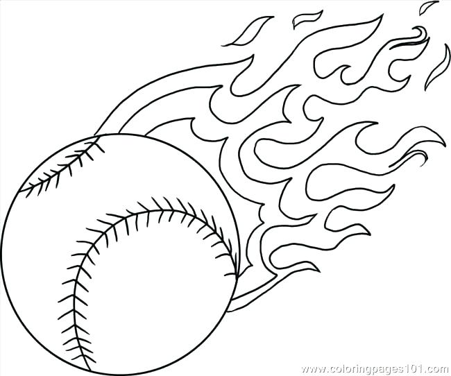 650x542 Epic Baseball Field Coloring Page Image Pages A With Flames Step 4