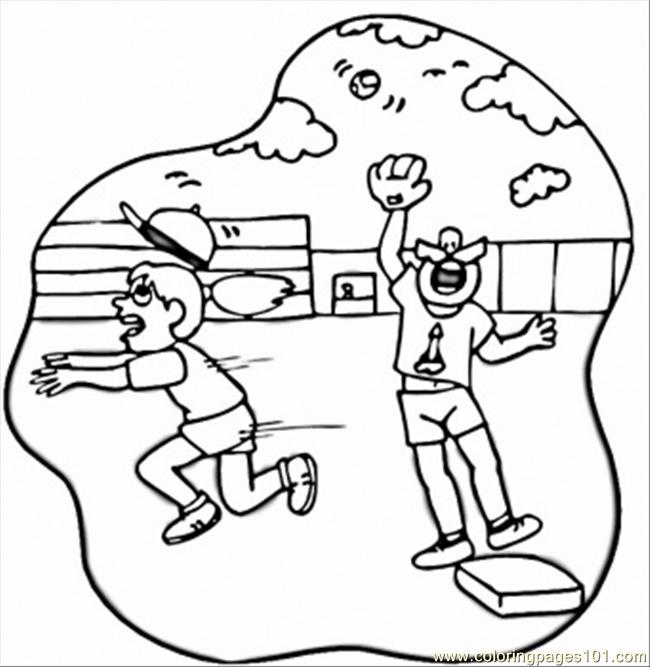 650x667 Baseball Field Coloring Pages