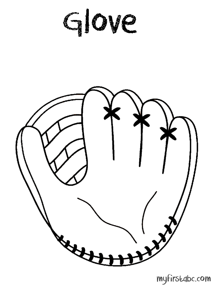 718x958 Drawn Baseball Baseball Glove