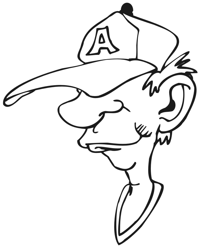 700x864 Baseball Hat Coloring Pages