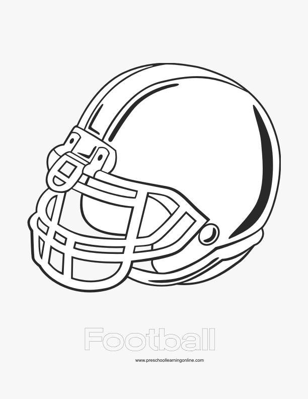 612x792 Baseball Helmet Coloring Pages