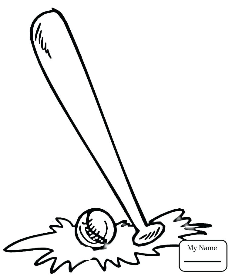 765x912 Sports Balls Coloring Pages Baseball Sports Baseball Bat And Ball