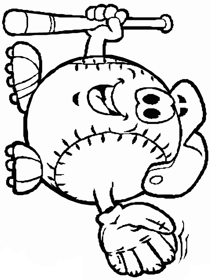 718x957 Baseball Glove Coloring Page 566487