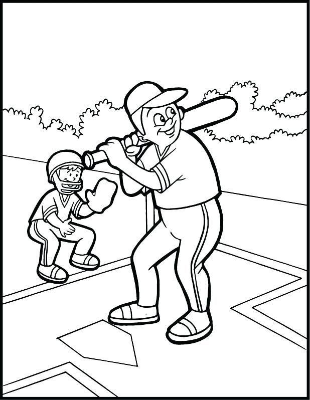 618x798 Baseball Glove Coloring Page Baseball Coloring Pages To Print