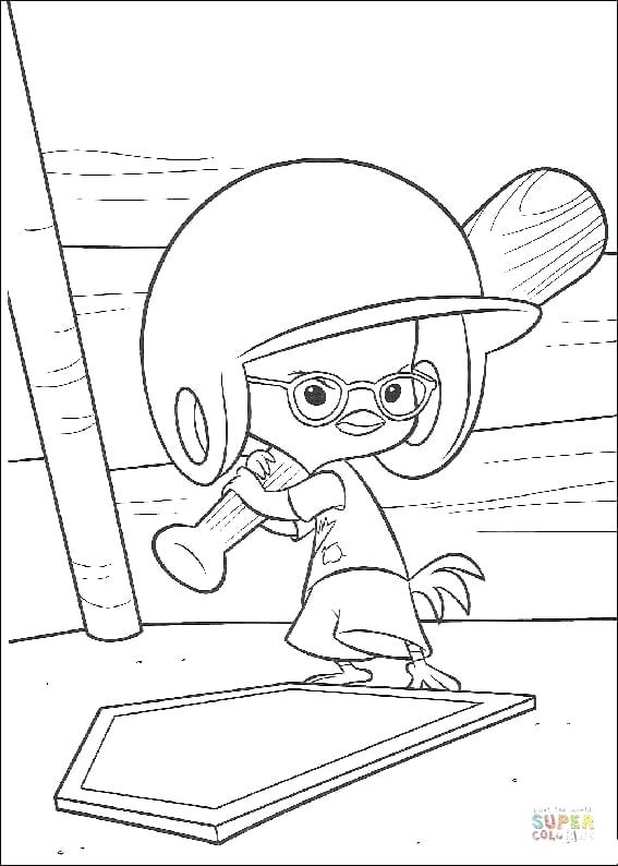567x794 Baseball Pictures To Color Click The Chicken Little Is A Serious
