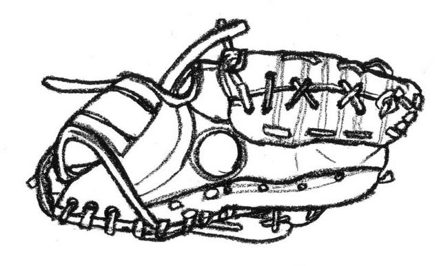 640x386 Baseball Glove Drawings