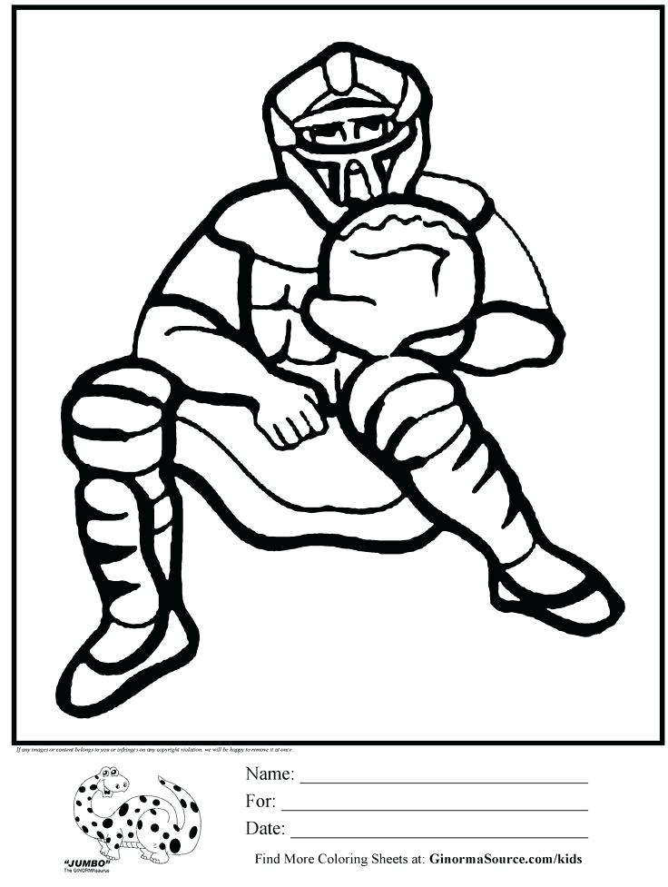 736x977 Baseball Coloring Pages Baseball Coloring Pages Catcher Is