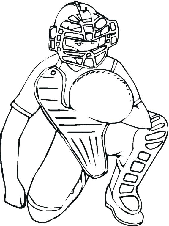 569x760 Baseball Player Coloring Pages