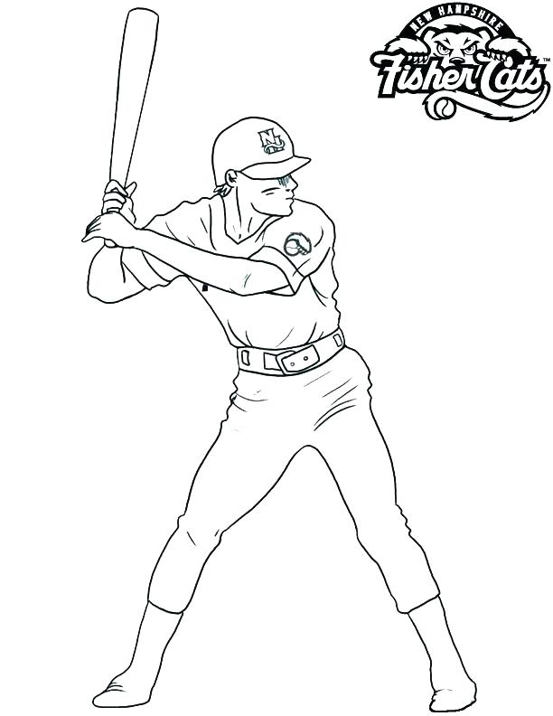 612x792 Great Mlb Coloring Pages Online Baseball Player Pl