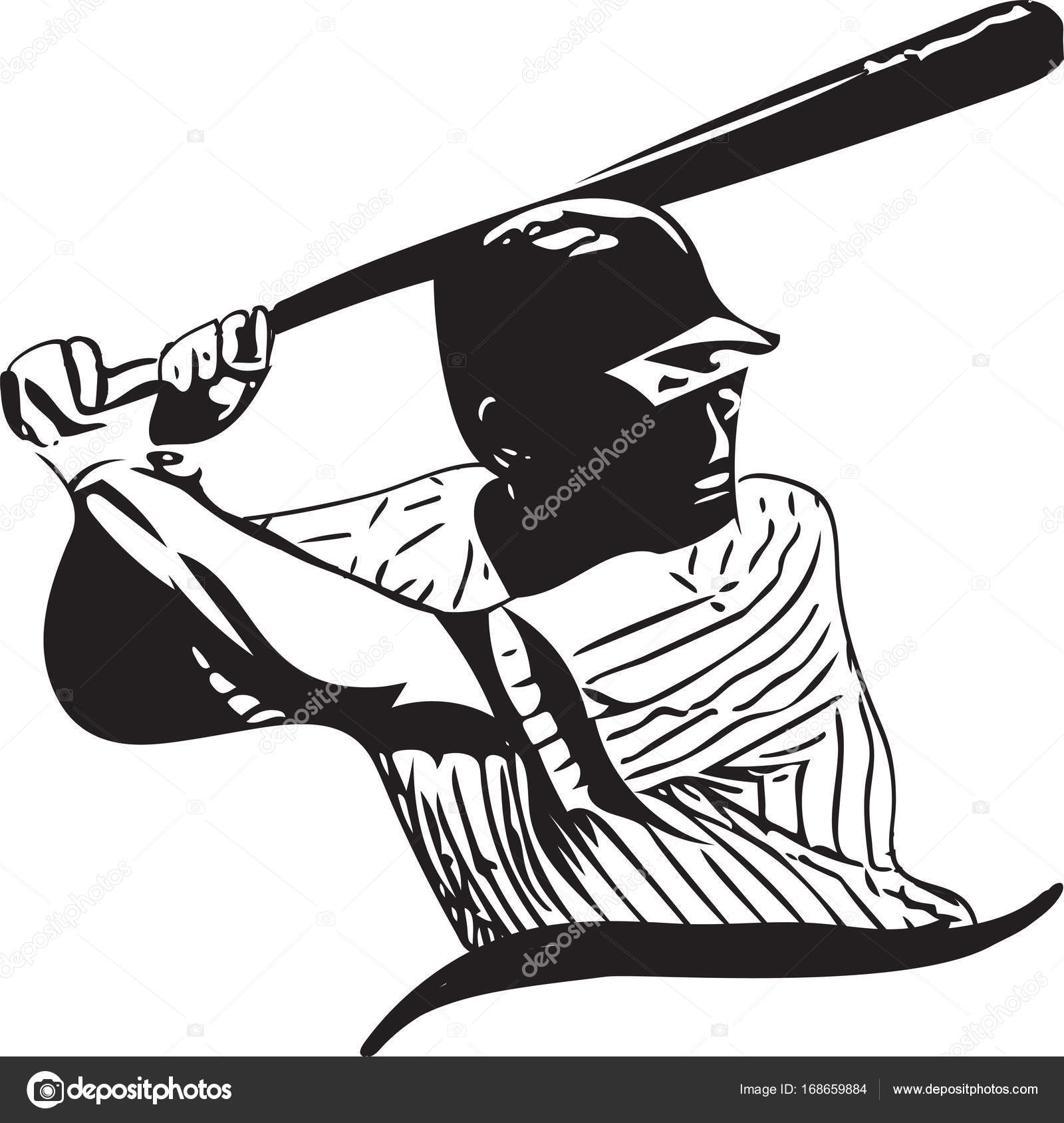1600x1688 Illustration Of Baseball Player Playing Stock Vector Aroas