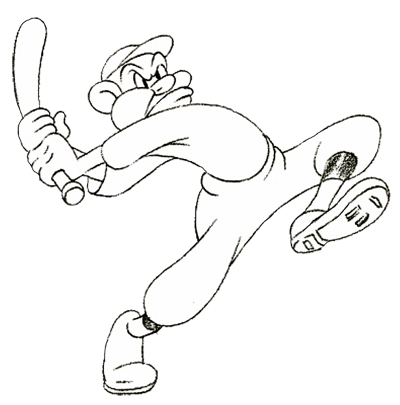 400x405 How To Draw Cartoon Baseball Players With Easy Step By Step Lesson